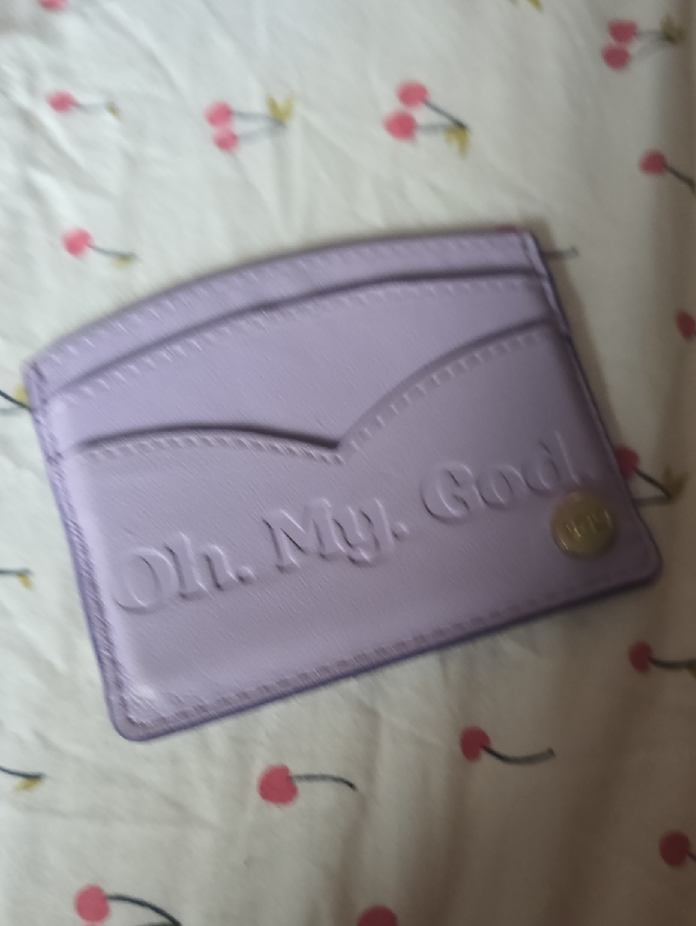 Lilac  Friends / Stoney clover 'Oh. My. God.' Cardholder